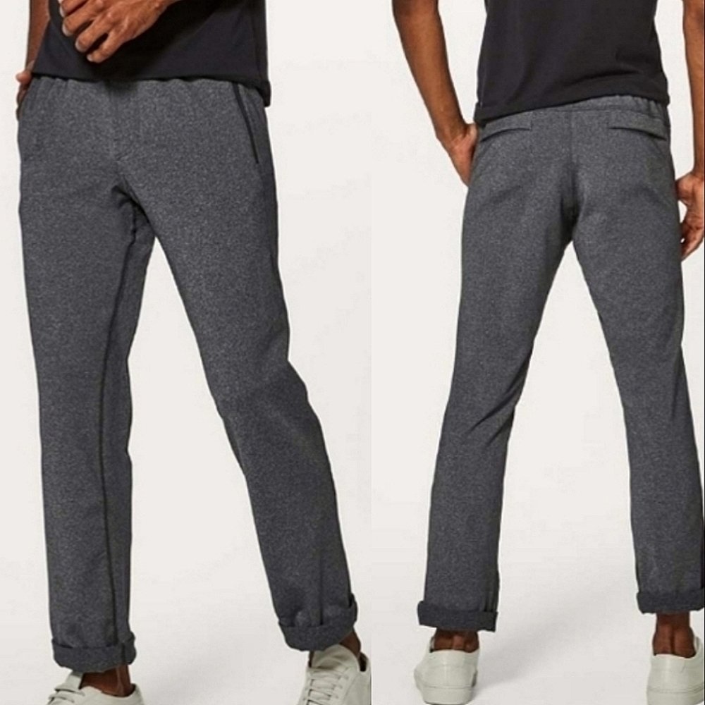 Lululemon Discipline Pant, Heathered Black, Size Medium